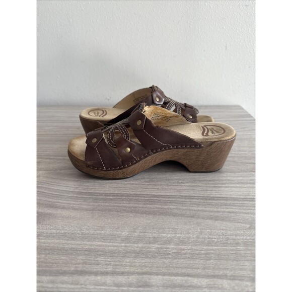 Dansko Serena Flower Cut Out Leather Sandal Size EU 37 - Picture 8 of 11